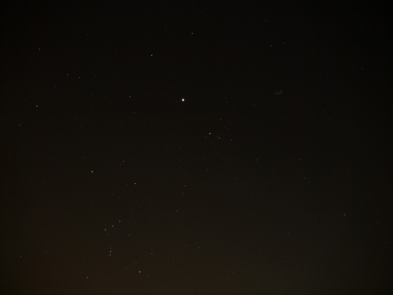 2012 オリオン座流星群は撮れず